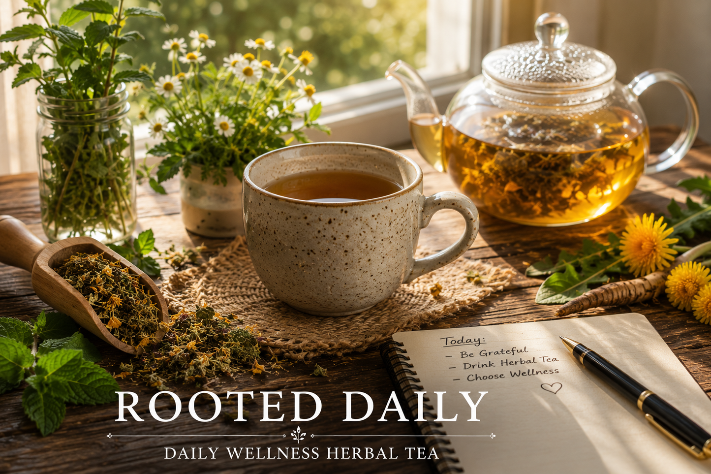 ROOTED DAILY - A Daily Wellness Herbal Tea