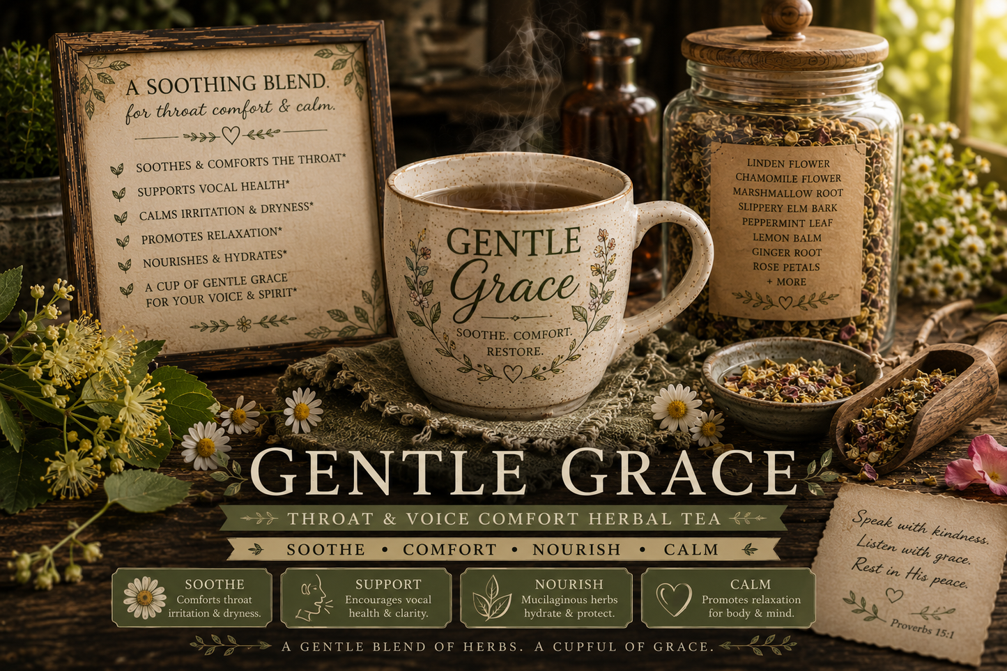 GENTLE GRACE - Women's Wellness Herbal Tea