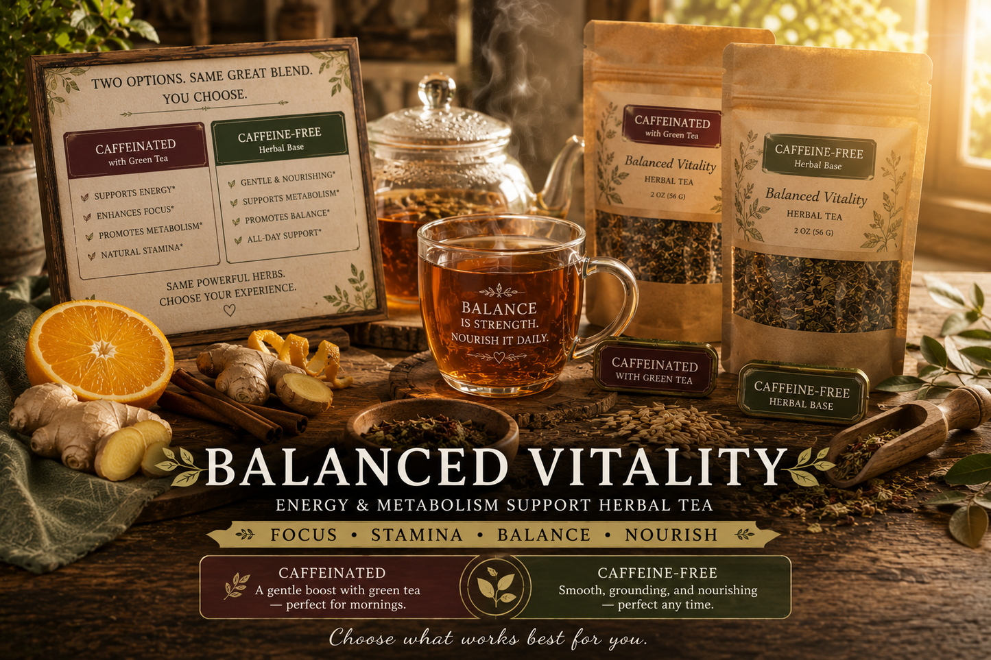 BALANCED VITALITY Metabolic Support Herbal Tea