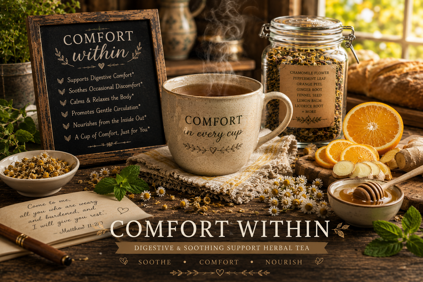 COMFORT WITHIN - Digestive Comfort Herbal Tea